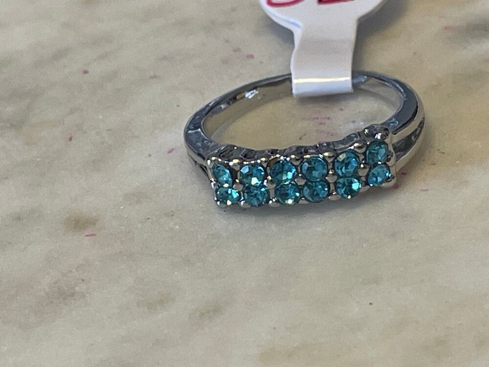Fashion ring silver tone 6